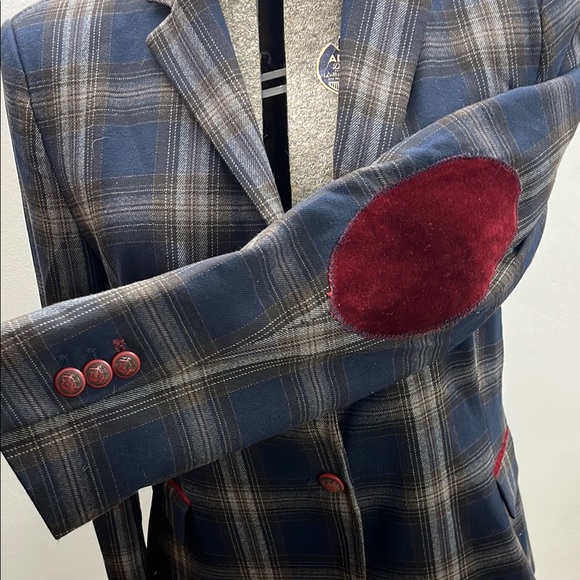 Zara Plaid Fitted Blazer | Size L - Picture 6 of 8